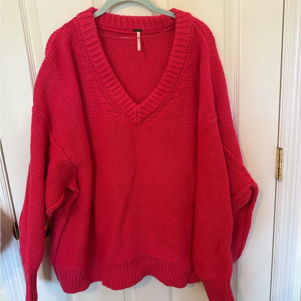 Free People V-Neck Sweater - S